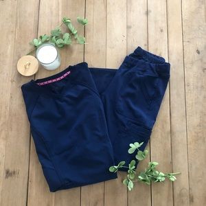 1-Heartsoul Navy Scrub Set XXS Top + XSP Bottoms